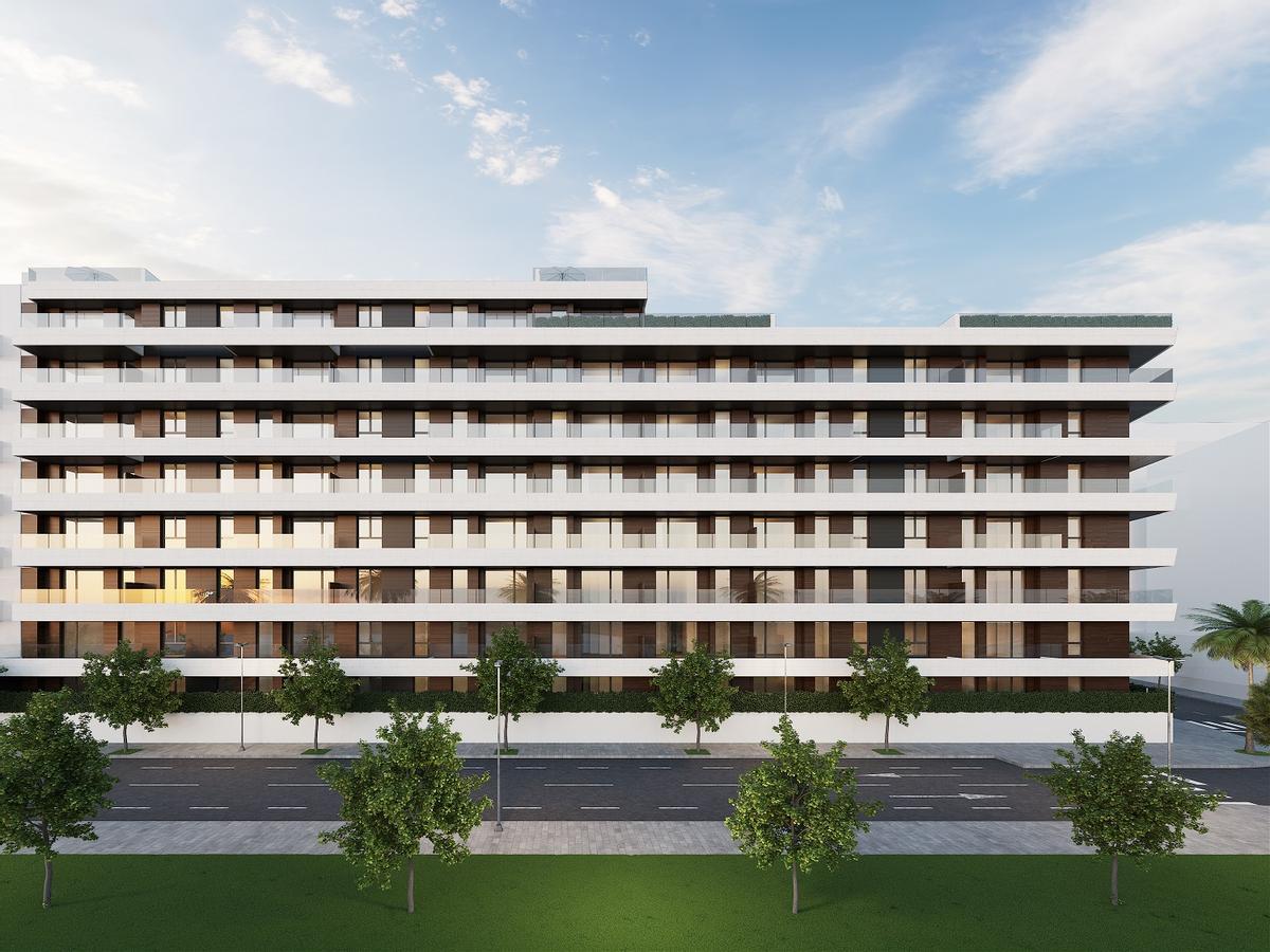 Imagen del proyecto 'Aires de San Lucas' que Amenabar construirá en La Princesa, junto a Huelin, en Málaga capital.