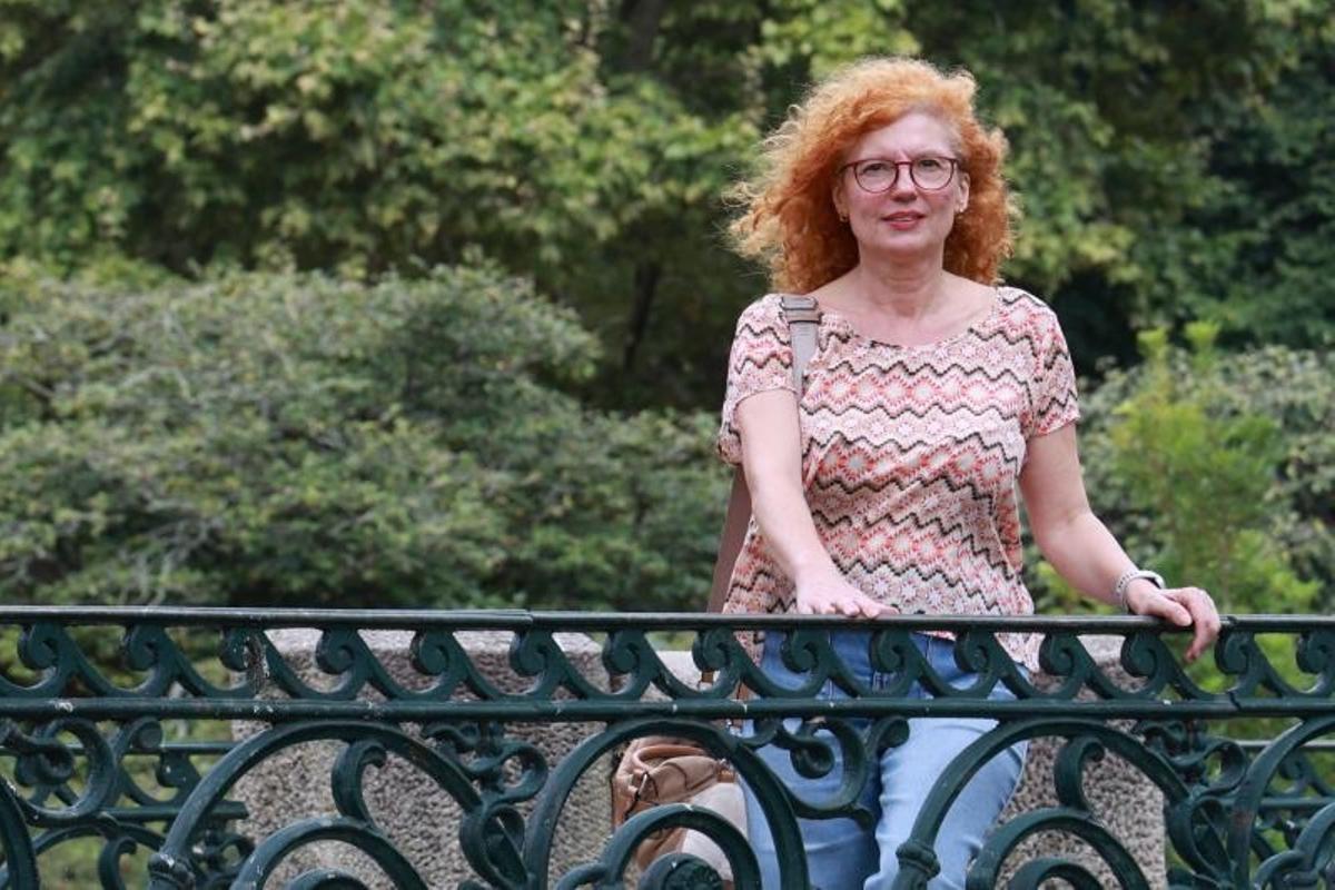 María Luz, ayer en Vigo.