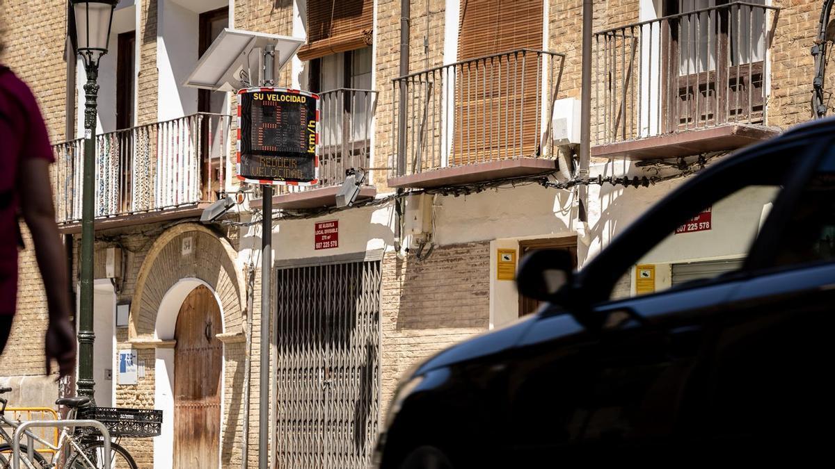 Así es el panel didáctico situado en la calle Predicadores de Zaragoza.