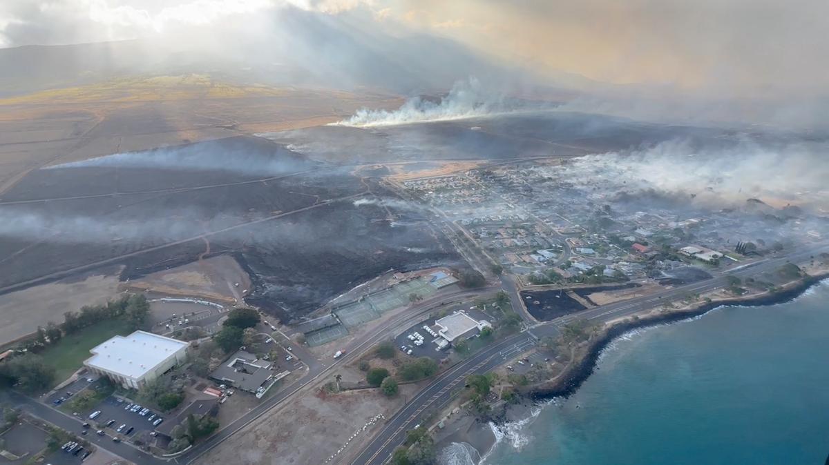 Incendios en la isla de Maui, en Hawái