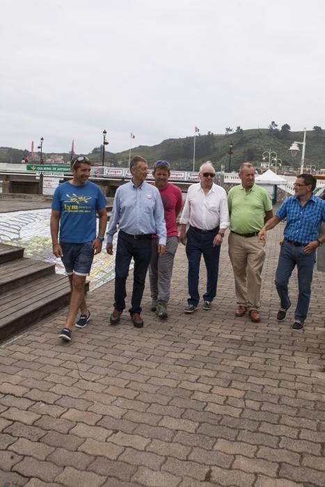 Reunión de algunos de los ganadores absolutos del Descenso Internacional del Sella en Ribadesella