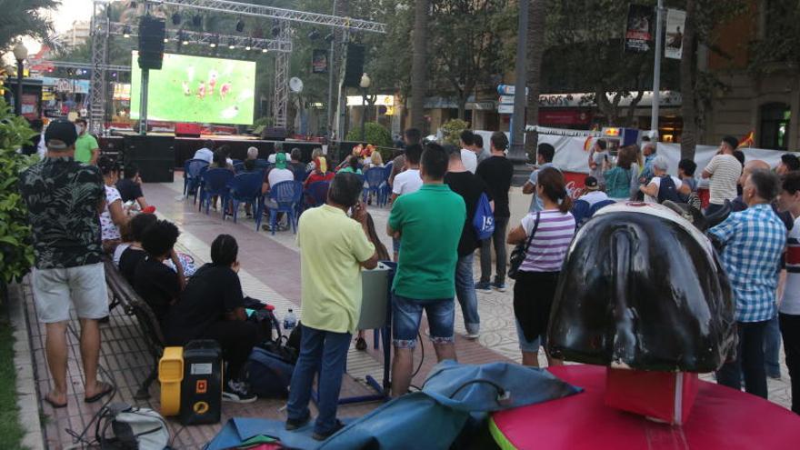 El racó 0,0 se inauguró ayer para el partido de España