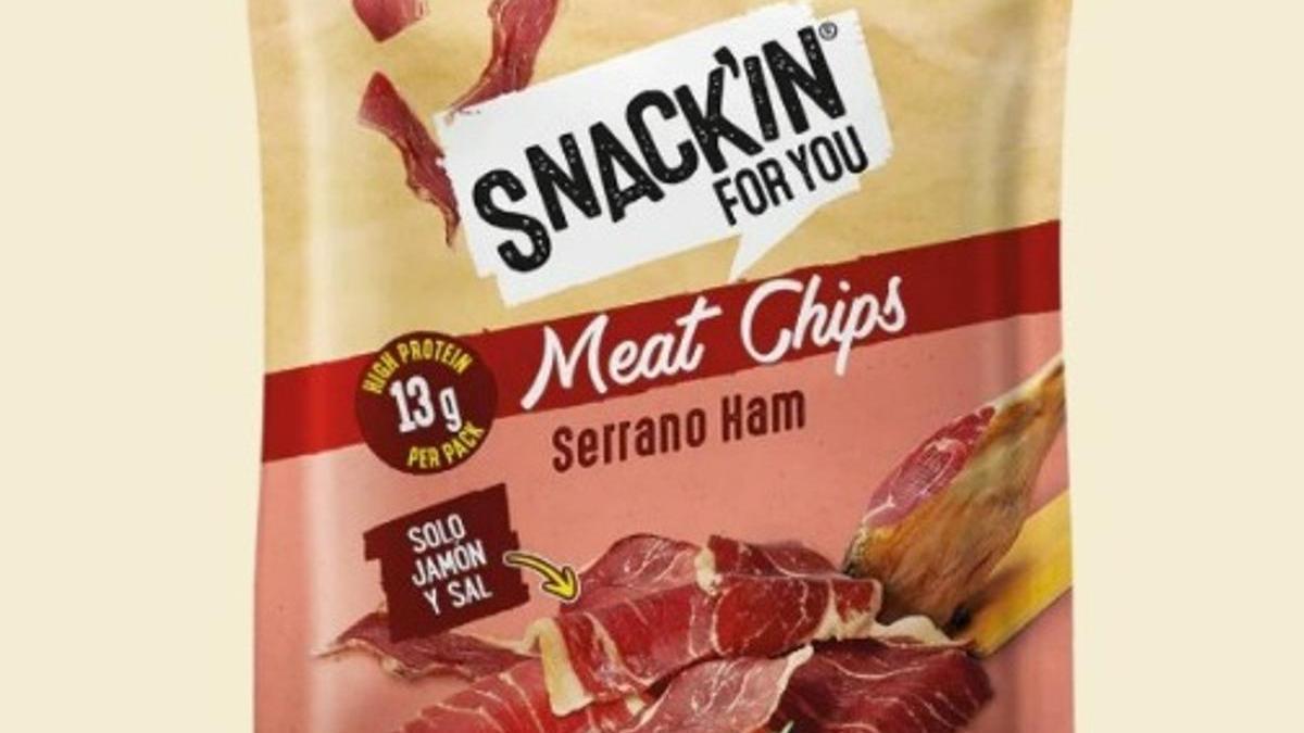 Chips de jamón serrano con proteínas de Snack´inForYou.