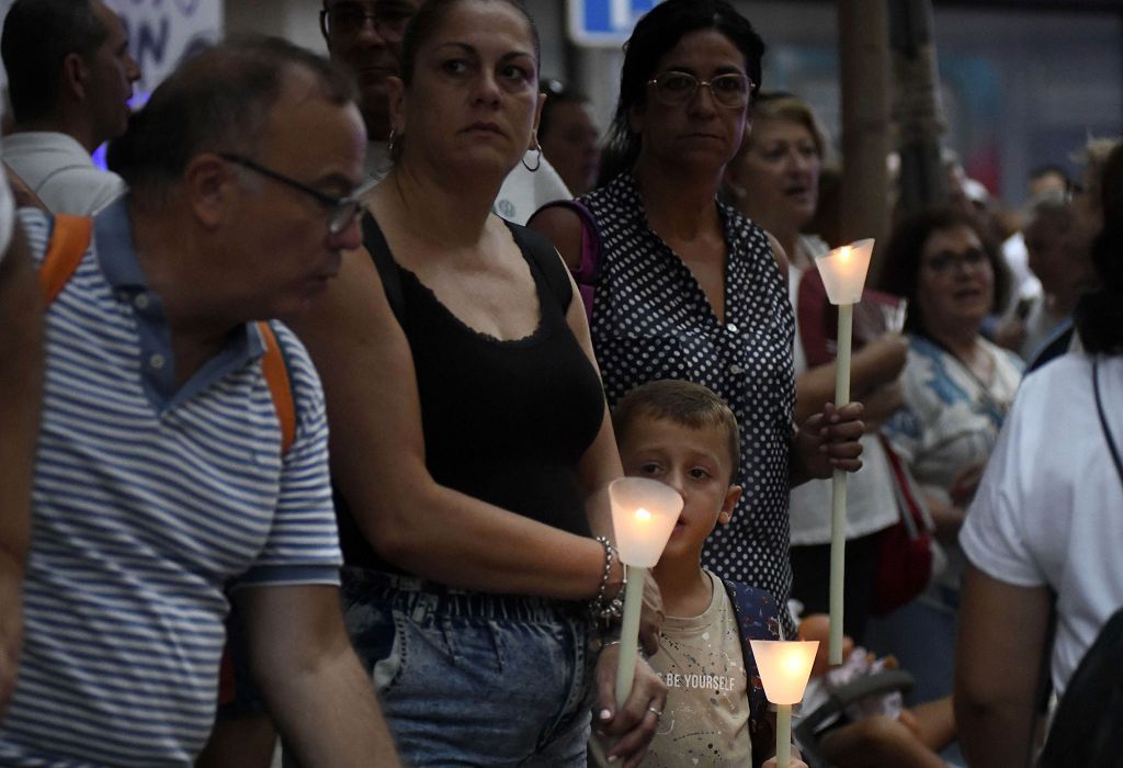 Romería de Murcia: Misa previa y primer tramo del recorrido