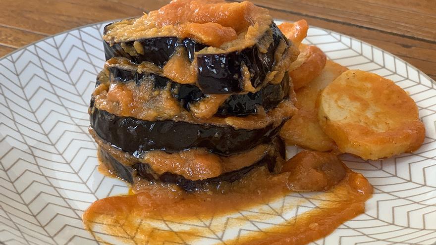 Vídeoreceta de la semana: Timbal de berenjenas y setas