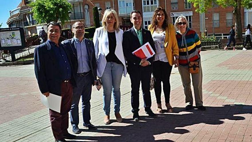 Integrantes de la candidatura socialista al Gobierno municipal de Benavente.