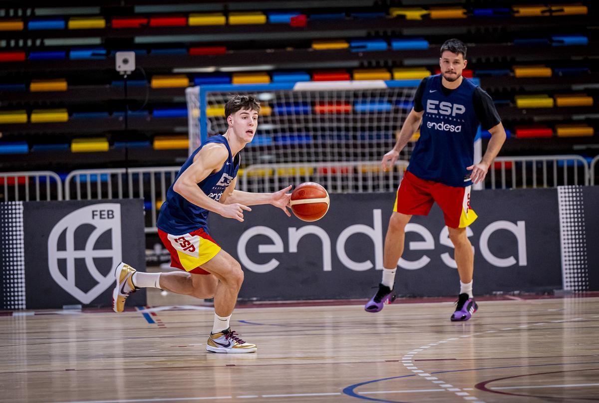 Mario Saint-Supéry y Jonathan Barreiro, concentrados ya con la selección española.