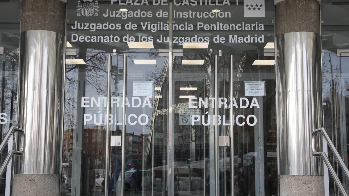 La entrada de los Juzgados de Plaza de Castilla.