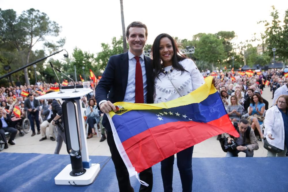 Pablo Casado visita Murcia un día antes del cierre de campaña