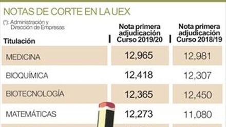 Matemáticas es el grado de la UEx en el que más crece la nota de corte - El  Periódico Extremadura