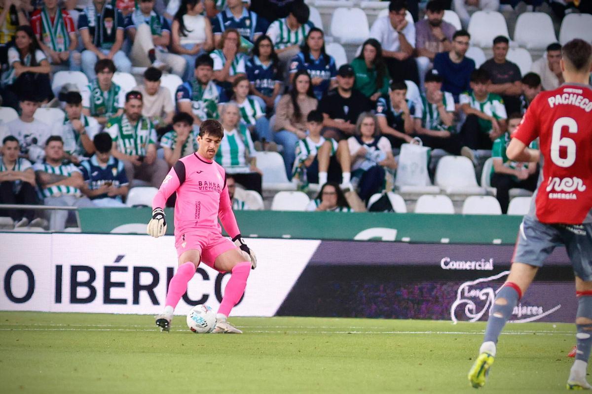 Partido Córdoba CF contra Albacete, partido de LaLiga Hypermotion en El Arcangel. Jornada 40 del calendario regular. Iker Alvarez
