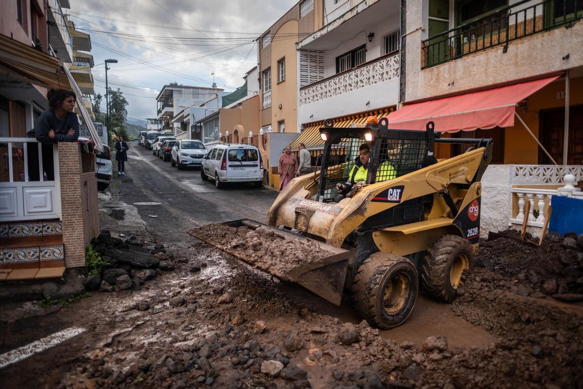 Así ha afectado el temporal a El Pris, en Tacoronte