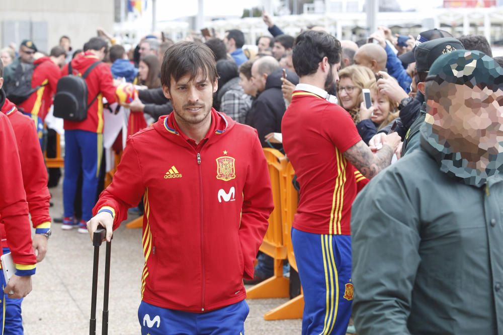 La selección española ya está en Asturias para su partido ante Israel