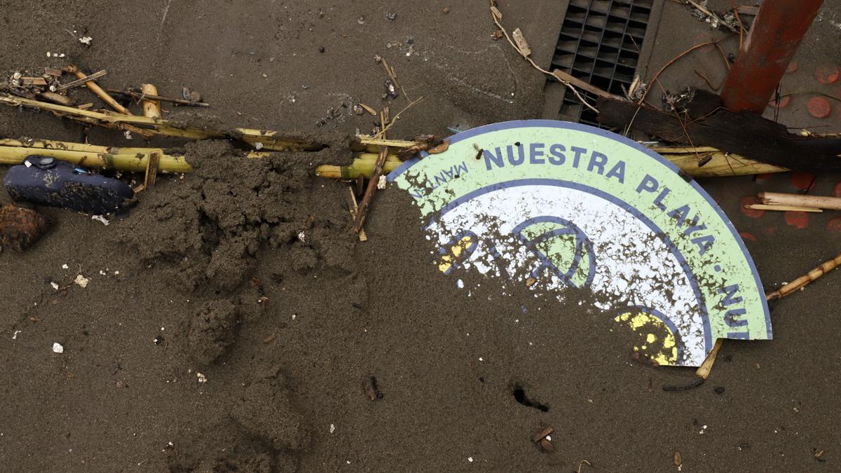 Daños por el temporal en Málaga