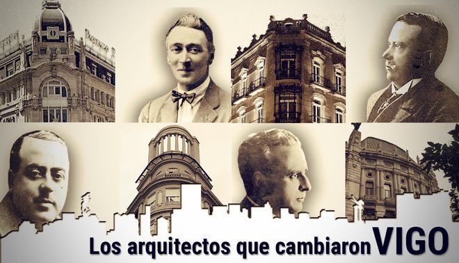 Los arquitectos que cambiaron Vigo: Manuel Gómez Román, Jenaro de la Fuente y Antonio Palacios