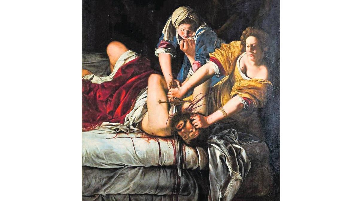 ‘Judit decapitando a Holofernes’, de Artemisia Gentileschi. En la portada del ‘Dominical’ obra ‘Ajax y Casandra’ de Solomon J. Solomon.