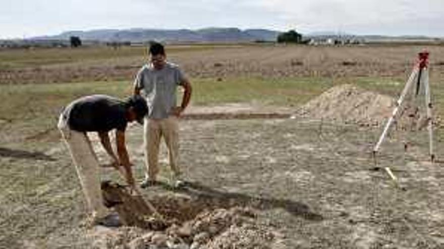 Las excavaciones han comenzado en el paraje Casas del Campo de Villena.
