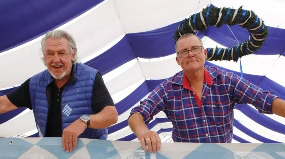 Die beiden Organisatoren Werner Wiedemann und Holger Becker.