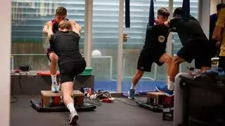 La DANA afecta al entrenamiento del Barça