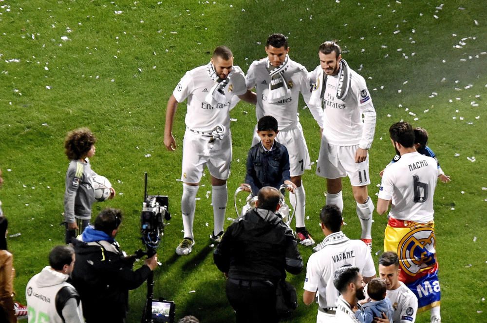 El Madrid celebra la ''Undécima'' en el Bernabéu