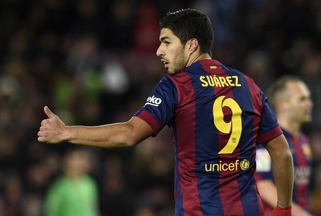 Luis Suarez, considerado uno de los mejores puntas de la historia del Barça, defendió la camiseta del Barça entre la emporada 2014/15 y la 2019/20