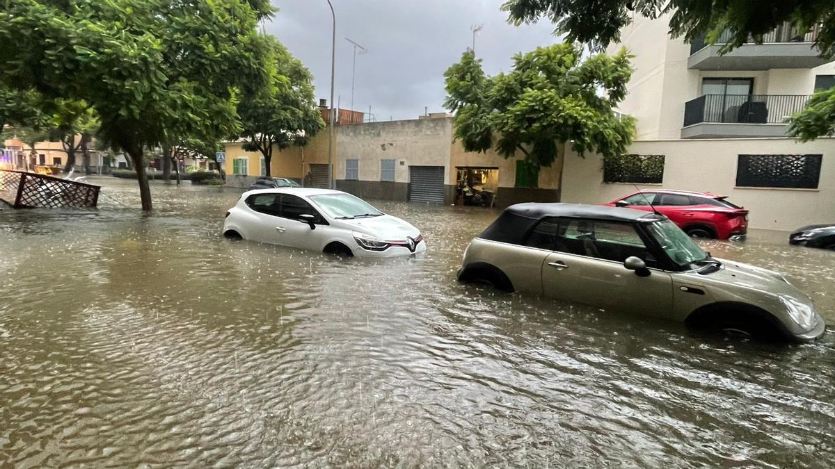 Las fuertes lluvias causan inundaciones en locales y bajos de Porto Cristo