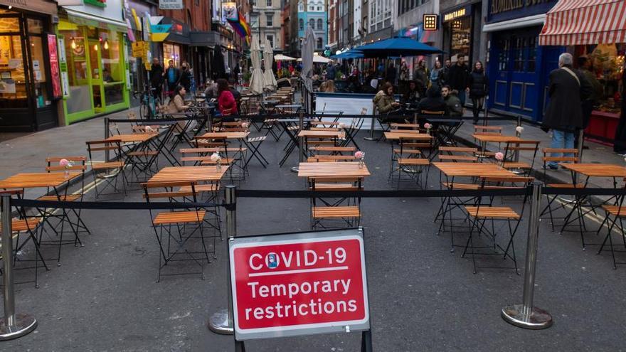 Una terraza en el Soho londinense.