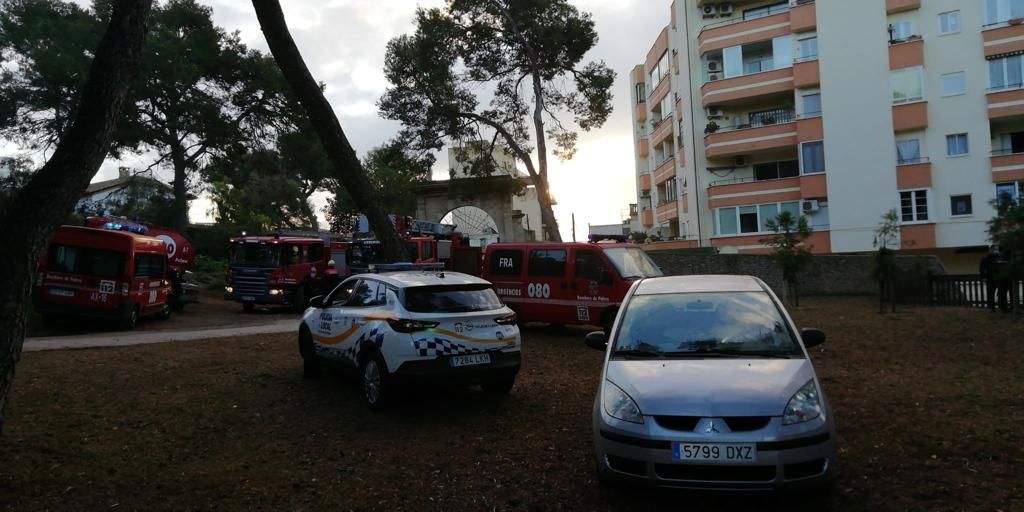 Incendio de una vivienda en la calle Polvorí de Palma