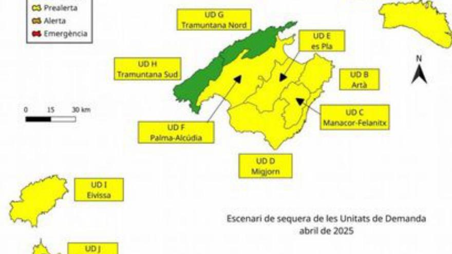 Las Reservas Hídricas suben un punto, pero Ibiza no sale de la prealerta
