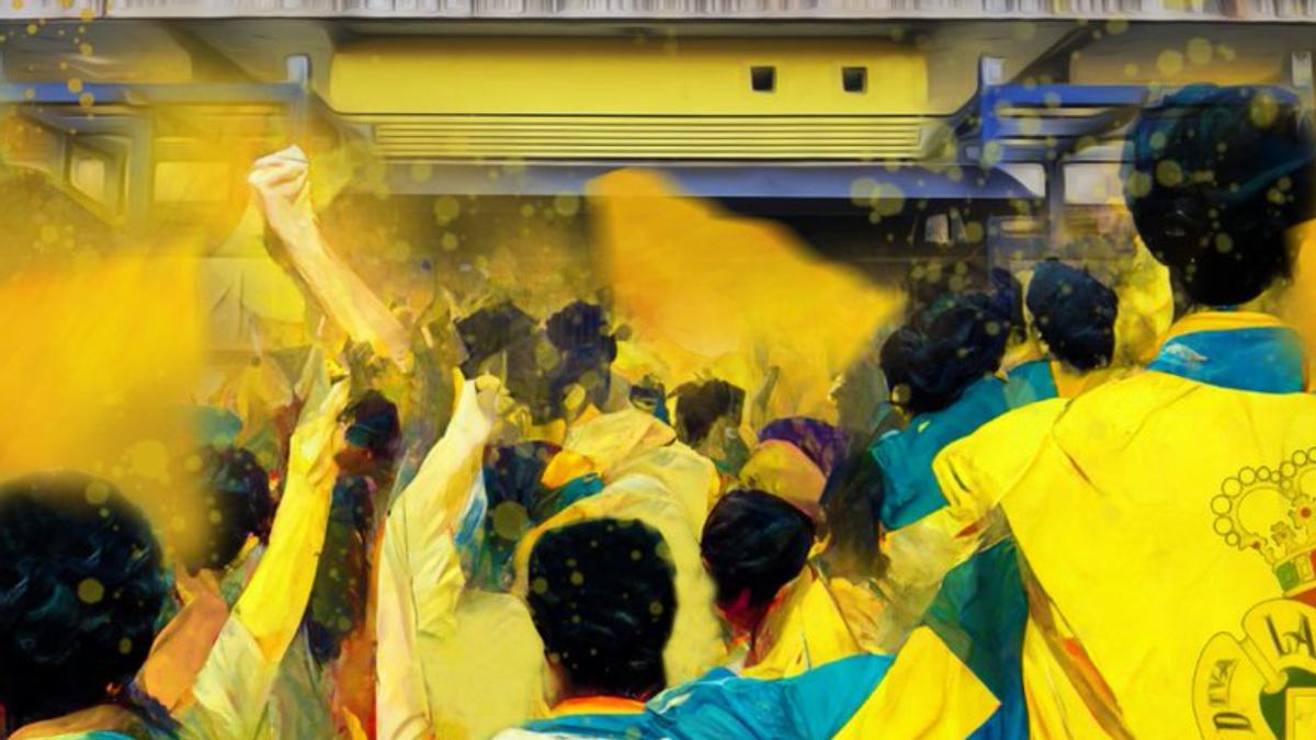 Veteranos de la UD Las Palmas juegan su particular derbi