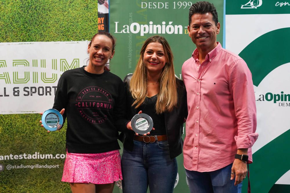 Entrega de los premios a los ganadores del V Torneo de Pádel de La Opinión de Málaga.