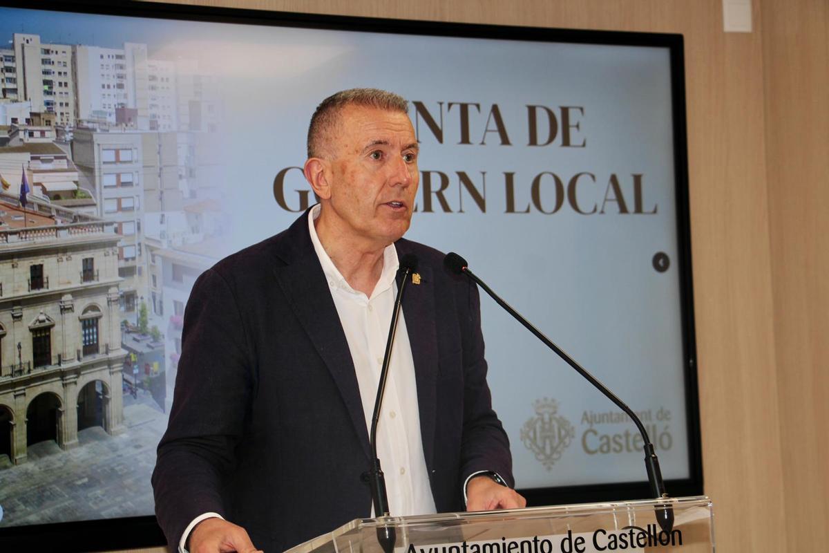 Vicent Sales, portavoz del ejecutivo municipal de Castelló, este jueves.