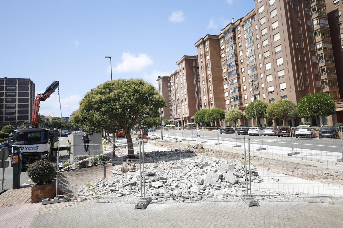 Estado de las obras en la avenida San Agustín.