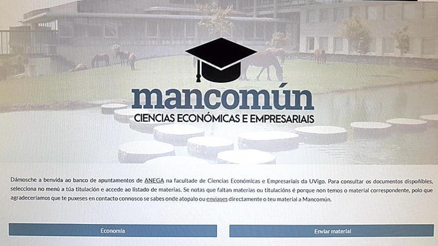 Apuntes compartidos de la Facultad de Económicas de Vigo.
