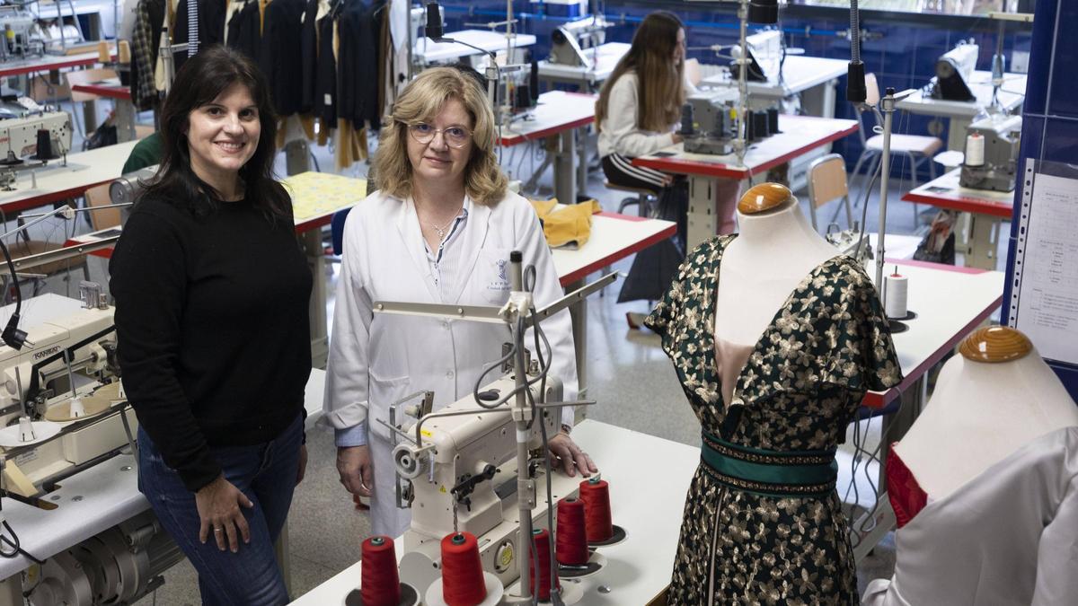 Professores de l'FP de Moda i Confecció al CIPFP Ciutat de l'Aprenent de València.