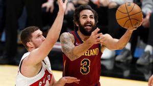 Ricky Rubio, en una imagen de la pasada temporada con los Cavs