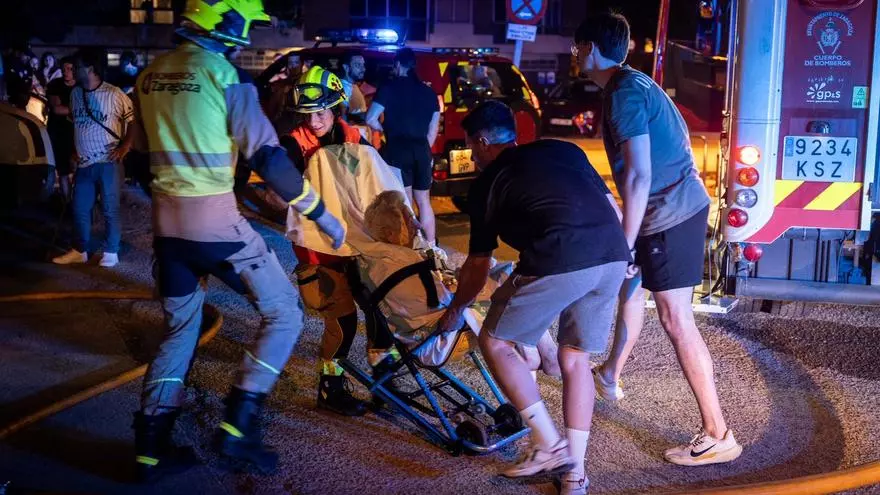Un fallecido y varios heridos en el incendio de una residencia de ancianos en Zaragoza
