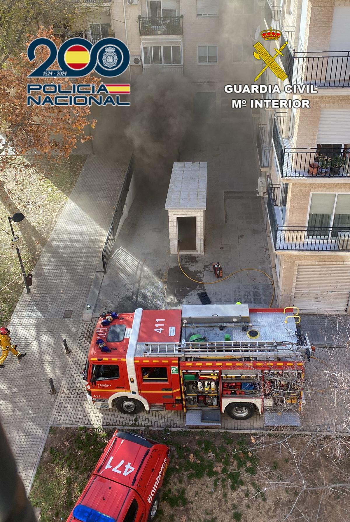 Imagen de uno de los incendios.