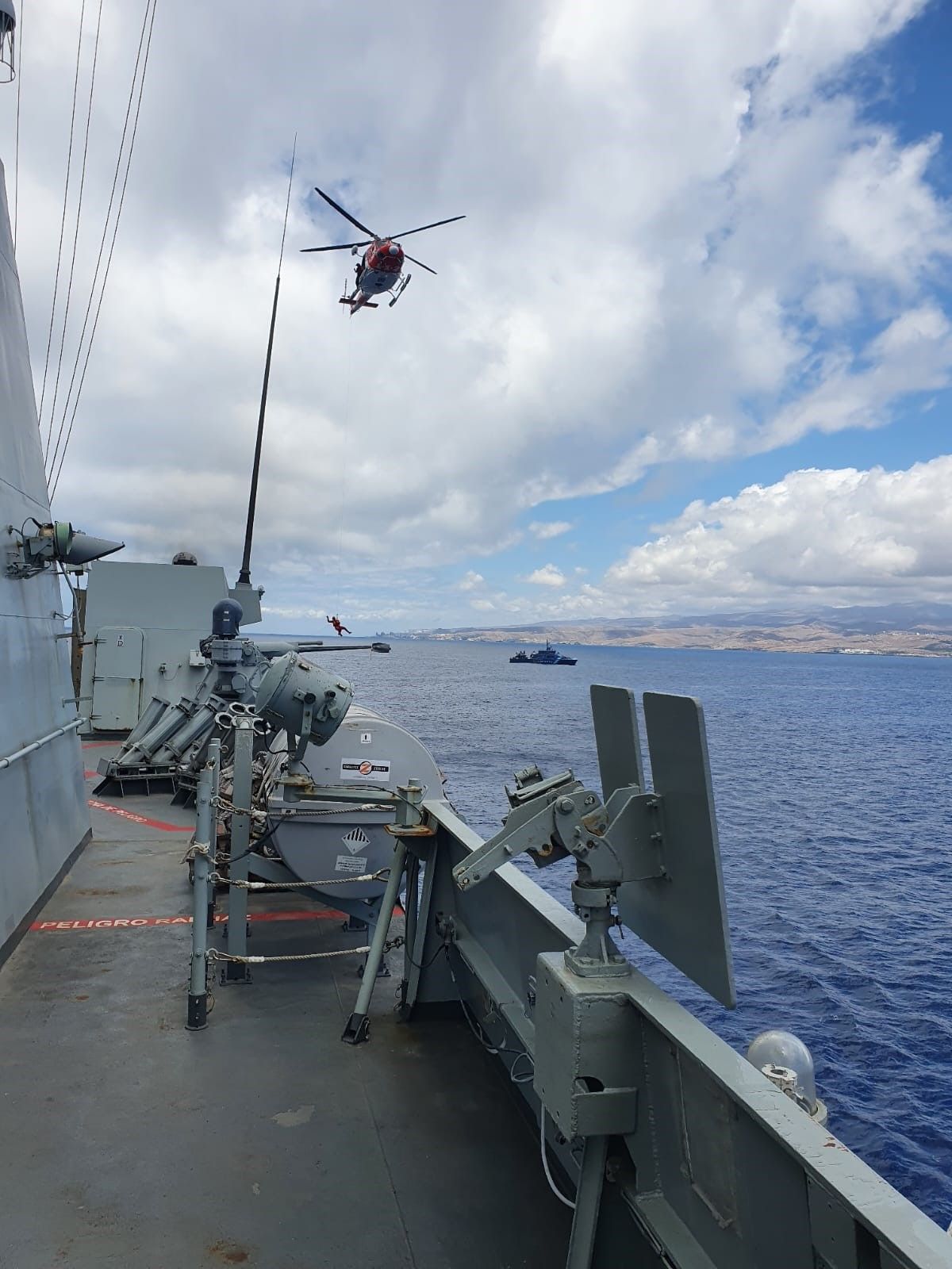 La Armada se adiestra en seguridad marítima en Gran Canaria