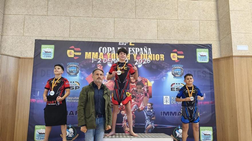 Triplete de oro del Lluita Morvedre en la Copa de España de MMA
