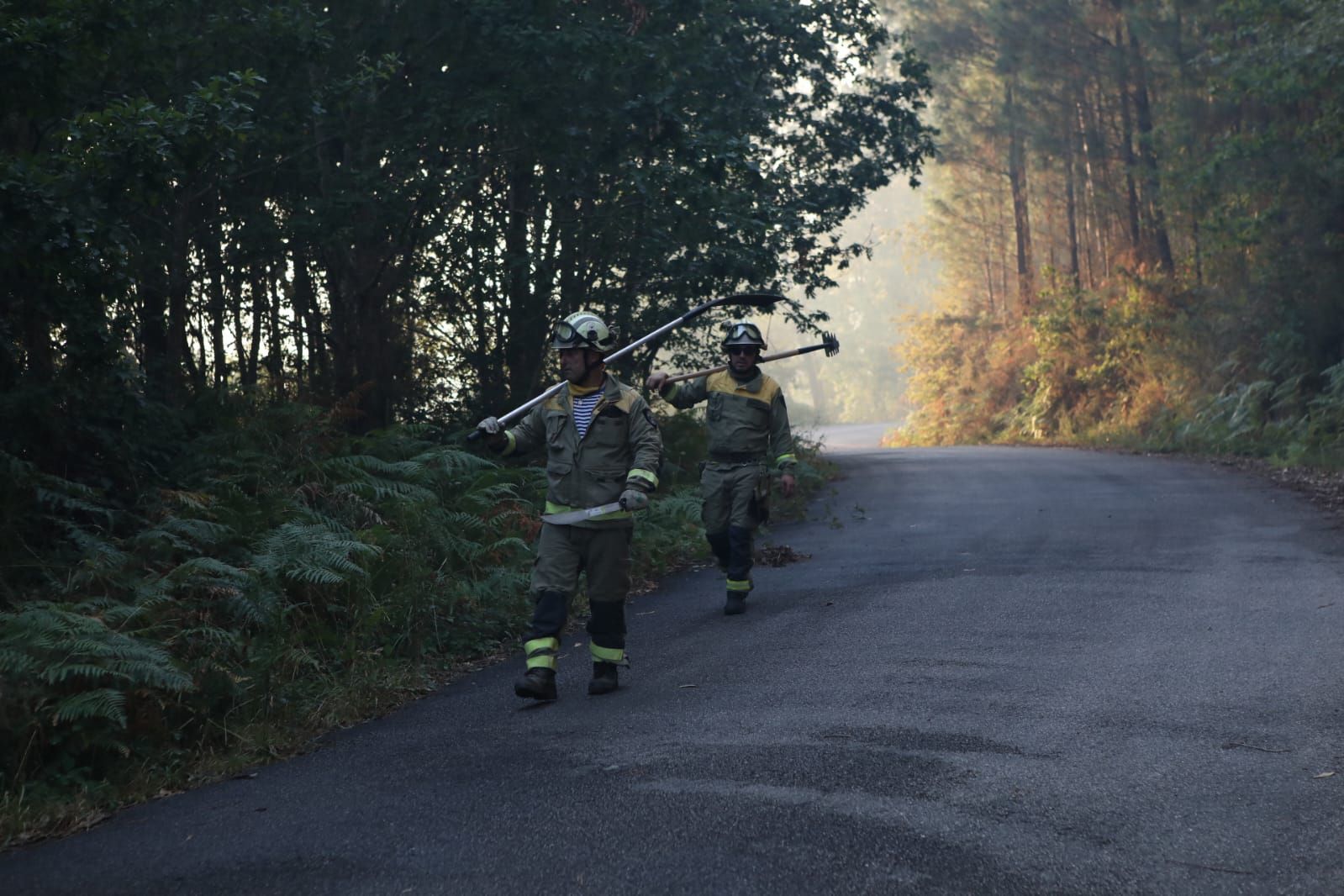 Ponteareas lucha contra el fuego