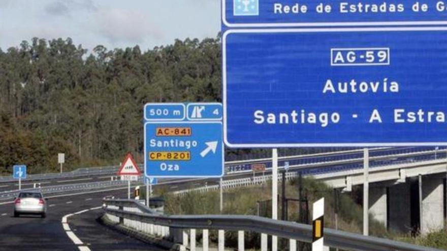 Un viaducto en el trazado de la autovía entre Santiago y Teo, que tendrá continuidad tras aprobarse las obras hasta la localidad de Pontevea / bernabé