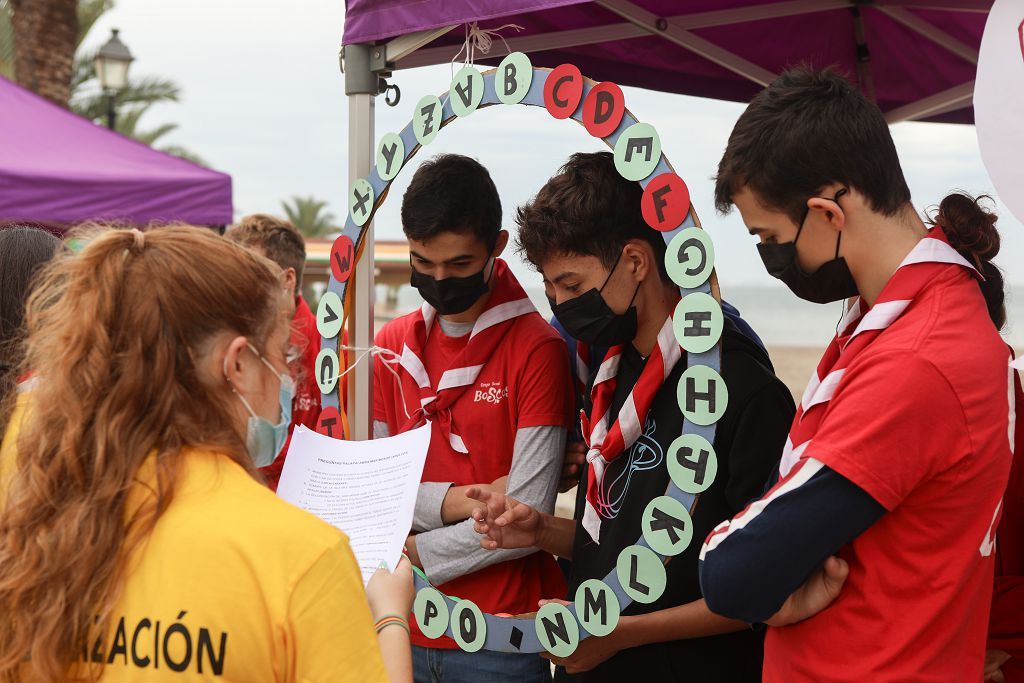 Así ha sido la recogida de firmas simbólica de menores de la ILP del Mar Menor