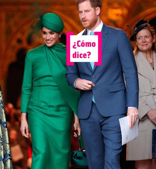 Meghan Markle y el príncipe Harry en un evento oficial, en Londres