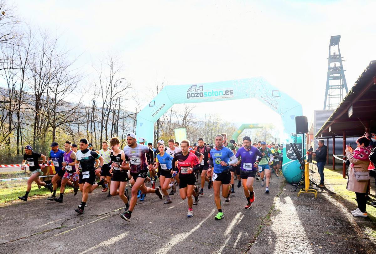 La salida de la "speedtrail", en el pozo Carrio.