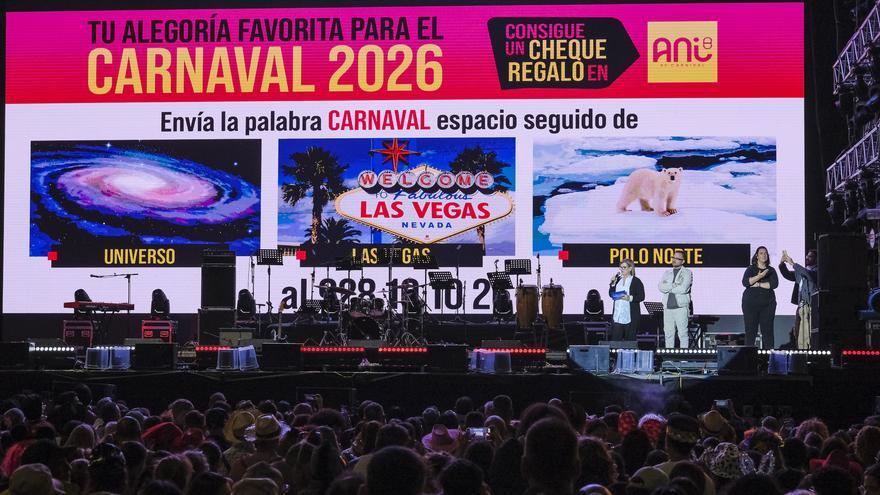 El Universo, el Polo Norte o Las Vegas: las propuestas para el Carnaval de Las Palmas de Gran Canaria de 2026