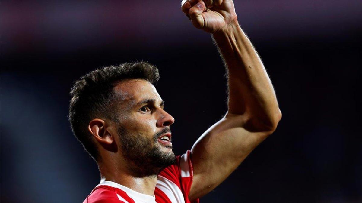 Stuani, goleador en El Alcoraz