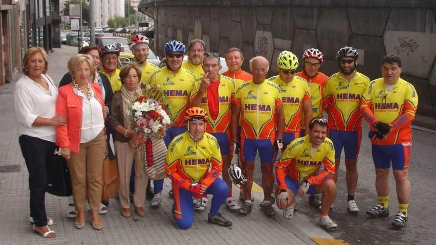 Marcha en homenaje a un ciclista fallecido