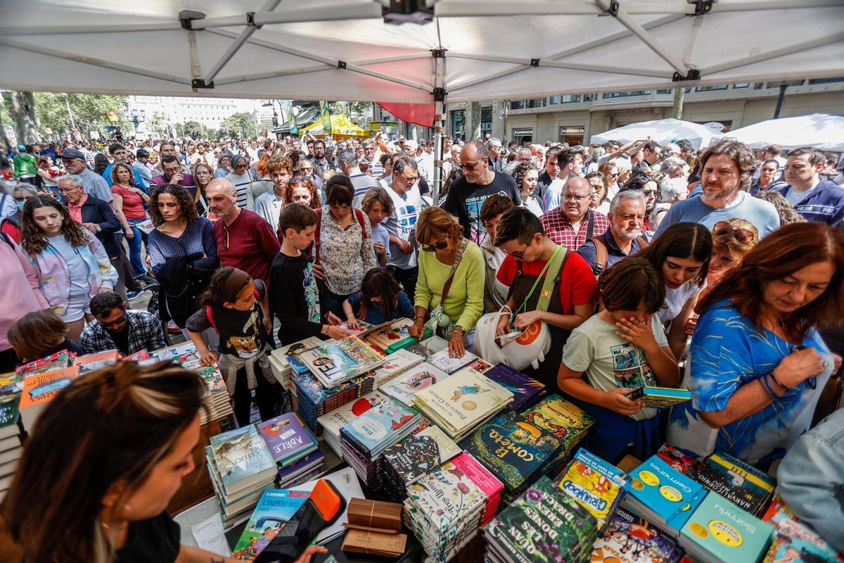 Sant Jordi de récord en Barcelona