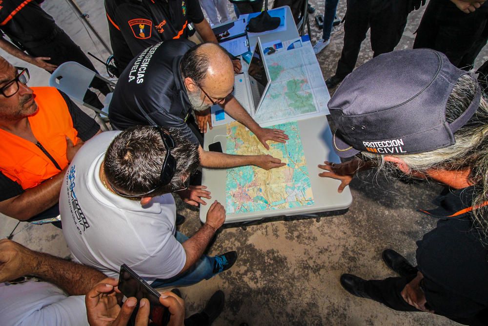 El simulacro realizado en la ermita de Montepinar